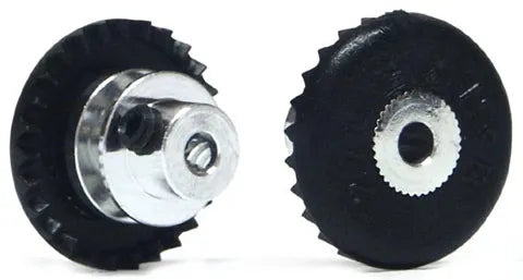 NSR 3/32' Axle Inline Soft Plastic Axle Crown Gear - 27 Tooth Aluminum Hub