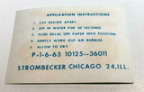 Strombecker vintage decal sheet for 1/32 scale Cooper