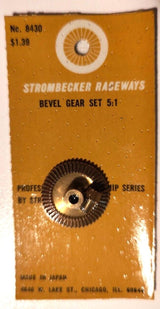 Gears, Strombecker #8430 Gear set 3/32" 0.092" Pinion 1/8" Crown 5 / 1 ratio