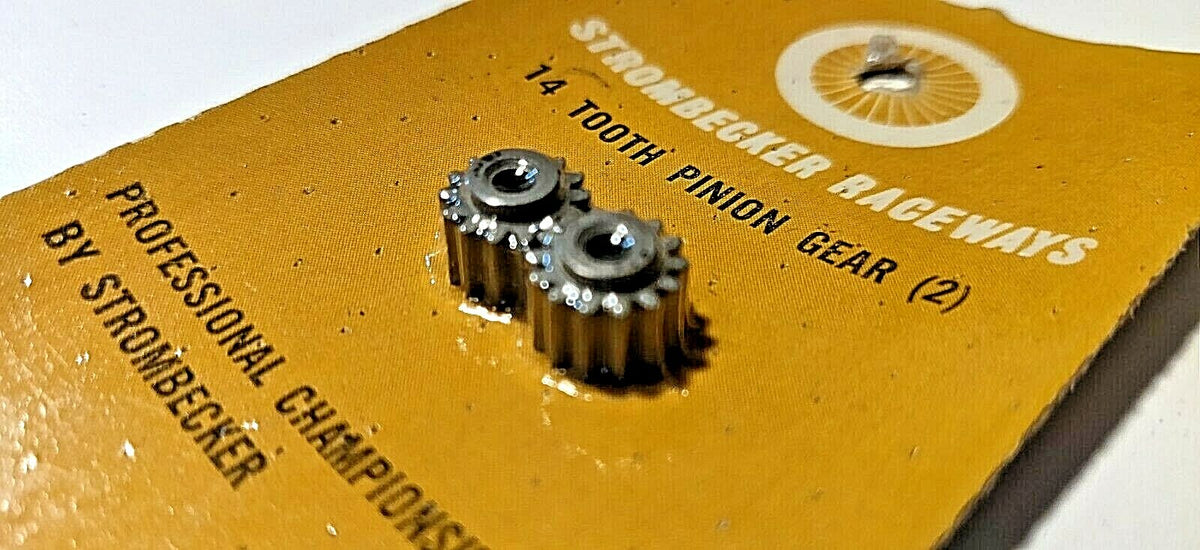 Strombecker Pinion Gear 14 tooth  for 3/32" 0.0925" shaft.   No. 8434
