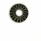 Vintage Spoke wheel inserts Aluminum & acetate.  .0475"OD  .175"ID  Set of four.