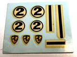 Strombecker vintage decal sheet for 1/32 scale Ferrari