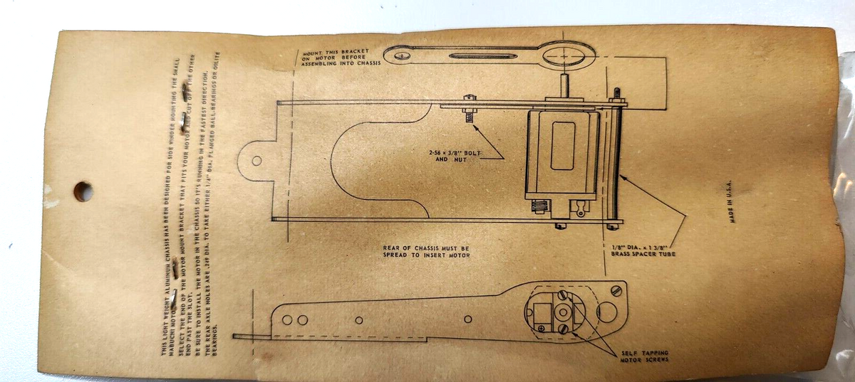 Tradeship #WE204 Chassis for small vintage16D.  With 1965 vintage package.
