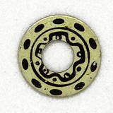 Vintage Porsche aluminum wheel inserts  .0475"OD  .175"ID  Set of four.