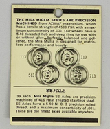 Mila Miglia Precision Magnesium Wheels #300-2 Five hole 1/8" 5-40 threaded 2 pr.