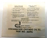 Strombecker vintage decal sheet for 1/32 scale Ferrari