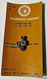 Gears, Strombecker Pinion set 9/10/12/14 T for 3/32" 0.0925" shaft. 48 Pitch.