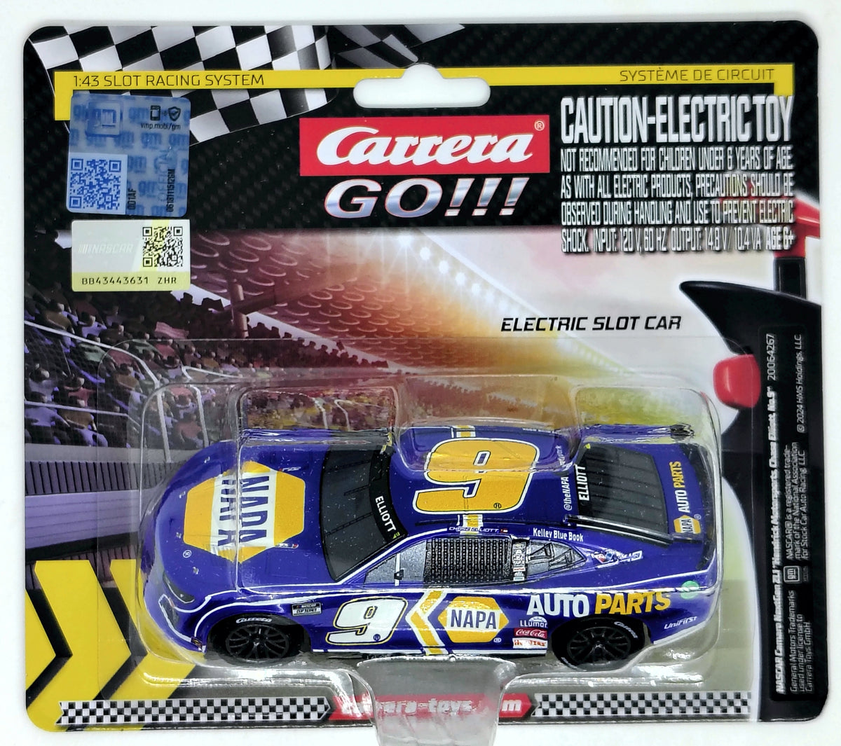 Carrera GO 64267 NASCAR Camaro ZL1 #9 Chase Elliott Hendrick 1/43 Slot Car