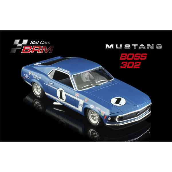 BRM BRM194 Ford Mustang Boss 302 #1 Peter Revson 1969 Trans-Am 1/24 slot car