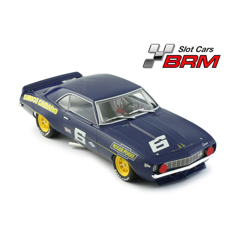BRM BRM196 Chevrolet Camaro Z28 #6 Sunoco Roger Penske Mark Donohue 1969 1/24 slot car