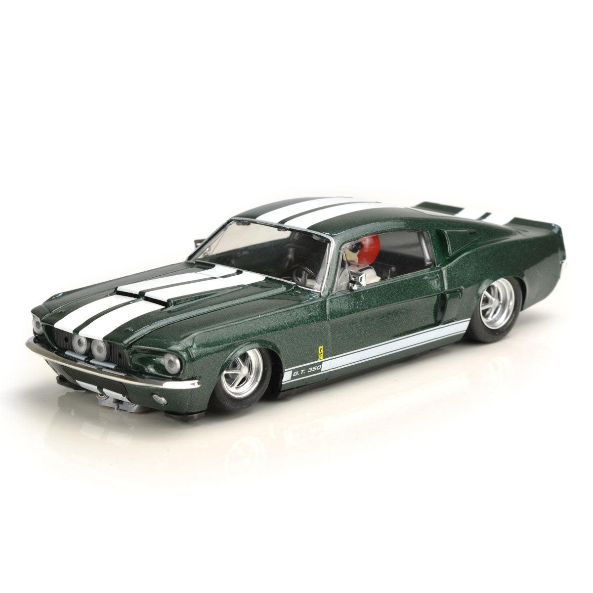ThunderSlot CA00501S/W Shelby GT350 Dark Moss Green 1967 front three-quarter view