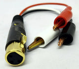 Female XLR/Alligator Clip Adapter
