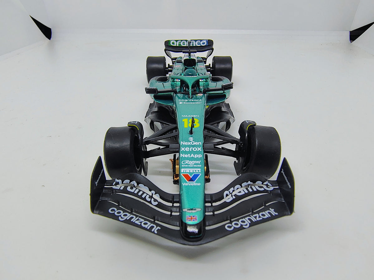 SCX U10598 Aston Martin AMR25 #18 – Lance Stroll – Formula 1 2025 – 1/32 Analog Slot Car