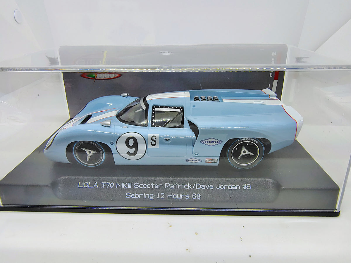 ThunderSlot CA00106S/W Lola T70 MkIII #9 Patrick/Jordan – Sebring 1968 – 1/32