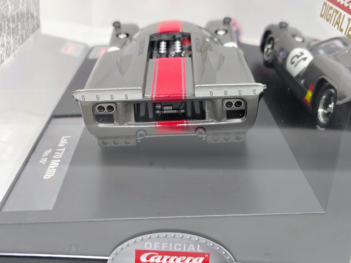 Carrera 23957 Lola T70 MKIIIb #15 Digital 1/24 + Silicone Rear Tires