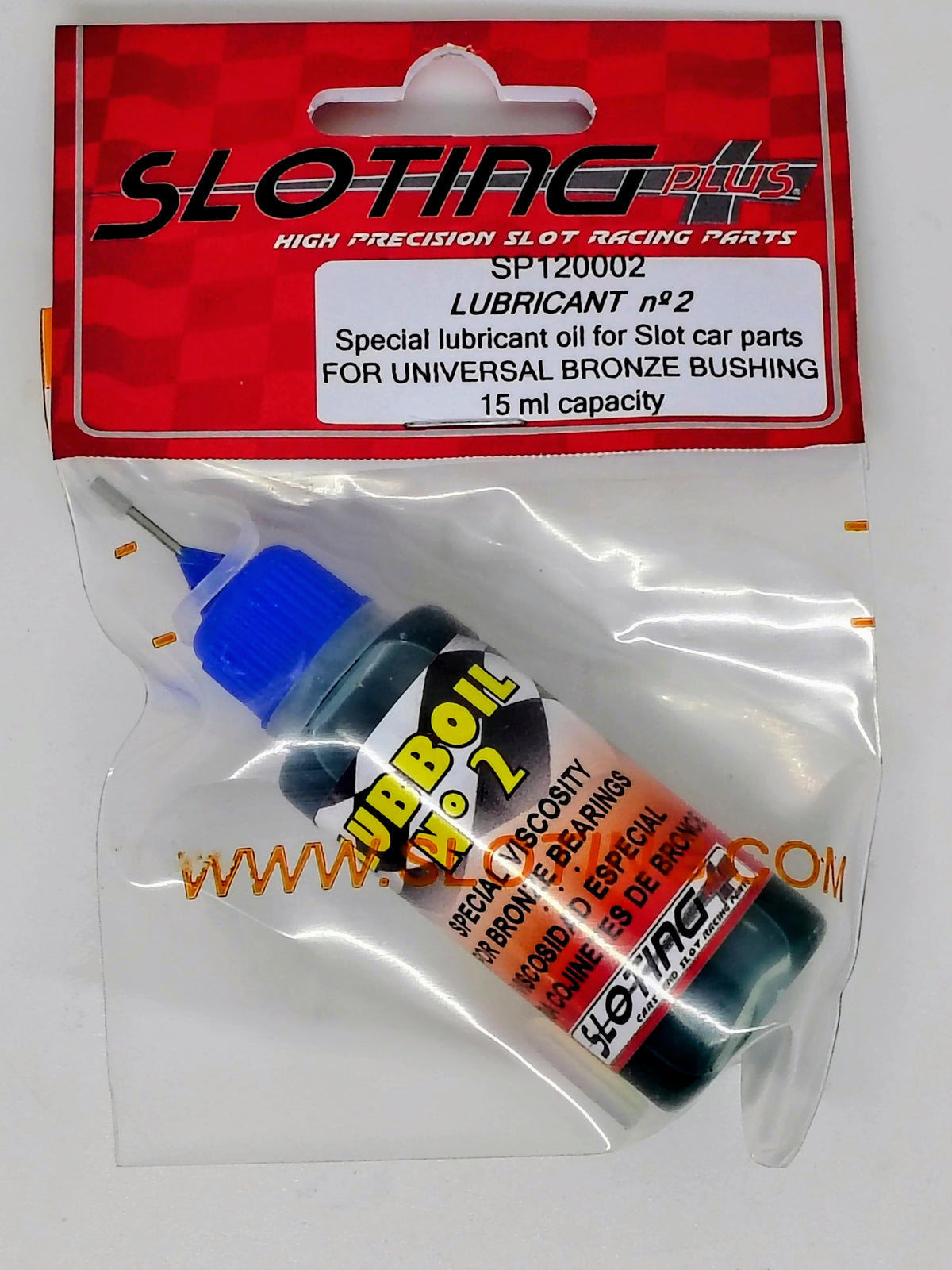 Sloting Plus SP120002 LUBBOIL No. 2 Brass Bronze Bushing Lube 15ml Blue