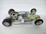 Vintage MPC Ford J Car chassis motor and rear gear detail