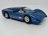 Vintage MPC Ford J Car metallic blue side-front view