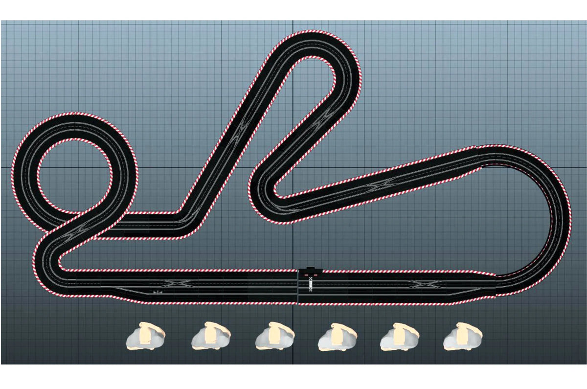 Complete Track Kit – Digital King Raceway 96' – Carrera 132/124