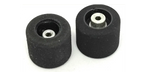 Rear wheels for JK Anglewinder cars 0.720"D 0.400"H 0.600"W 3/32"A Recessed TREATED Rubber