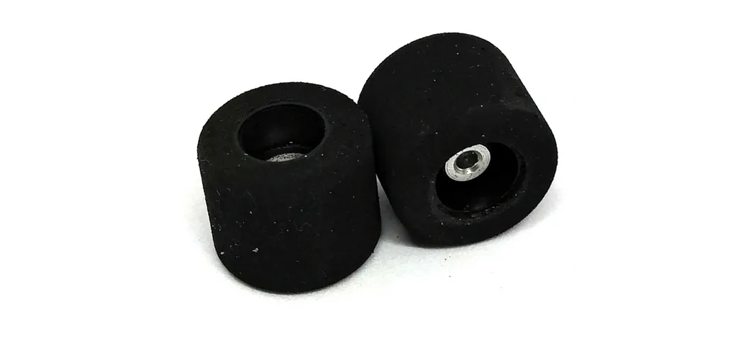 Rear wheels for JK Anglewinder cars 0.720"D 0.400"H 0.600"W 3/32"A Recessed TREATED Rubber