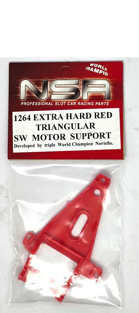 NSR NSR1264 EVO SW Triangular XHARD Red Short Can Motor Mount