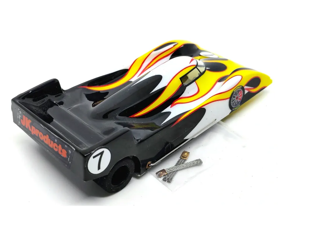 JK Cheetah 1/32 Anglewinder - Mazda Dyson Yellow, White. Black flame