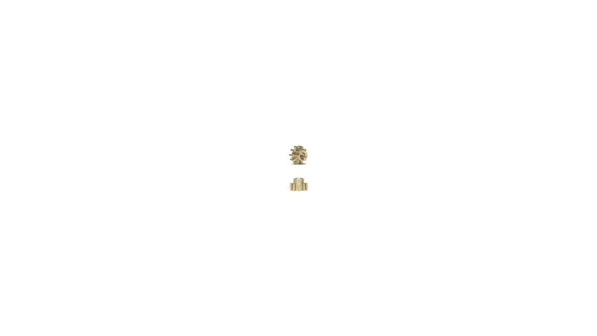 NSR 6810 10-tooth inline extralight brass pinions, pair