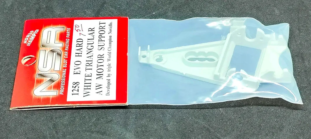 NSR1258 EVO AW Triangular HARD White Long Can Motor Mount