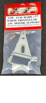 NSR1258 EVO AW Triangular HARD White Long Can Motor Mount