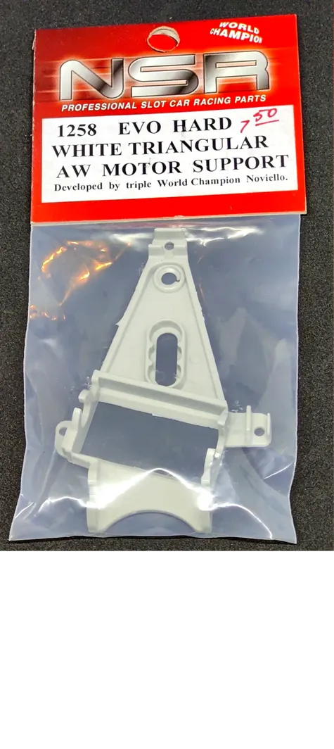 NSR1258 EVO AW Triangular HARD White Long Can Motor Mount