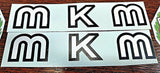 MKM water decal set. On clear paper. Authentic design.