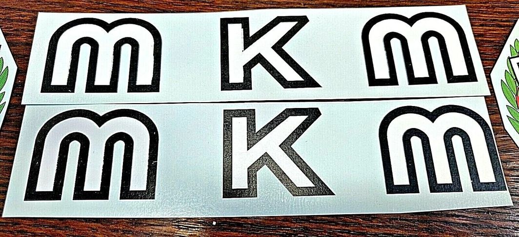 MKM water decal set. On clear paper. Authentic design.