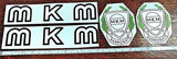 MKM water decal set. On clear paper. Authentic design.