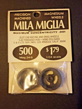 Wheels, Mila Miglia Precision Magnesium Wheels #500 Oval holes 1/8" 5-40 threaded