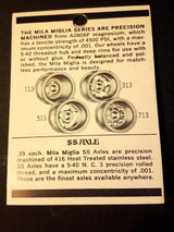 Wheels, Mila Miglia Precision Magnesium Wheels #500 Oval holes 1/8" 5-40 threaded
