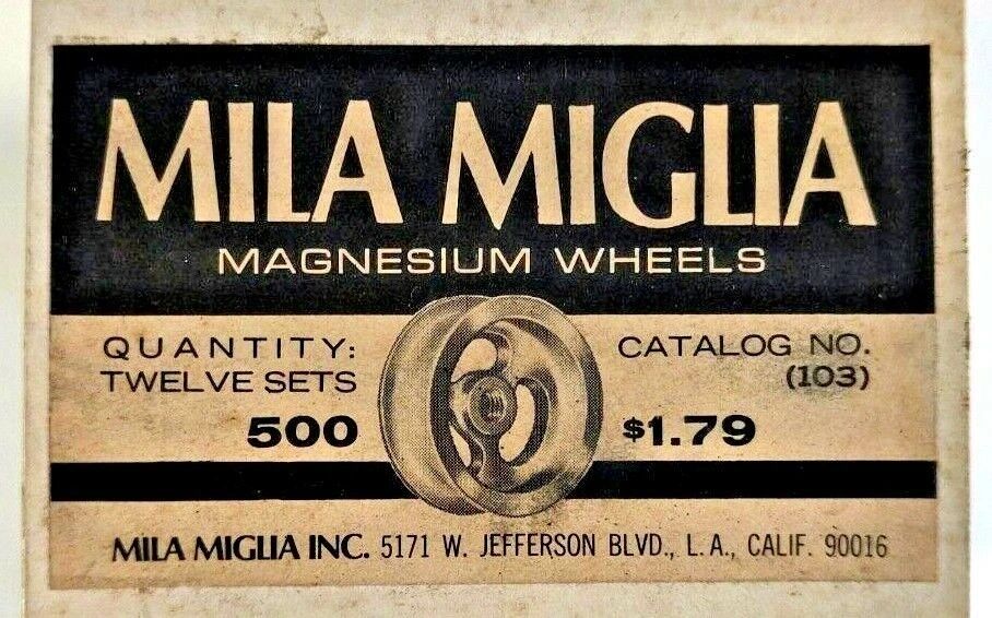 Wheels, Mila Miglia Precision Magnesium Wheels #500 Oval holes 1/8" 5-40 threaded