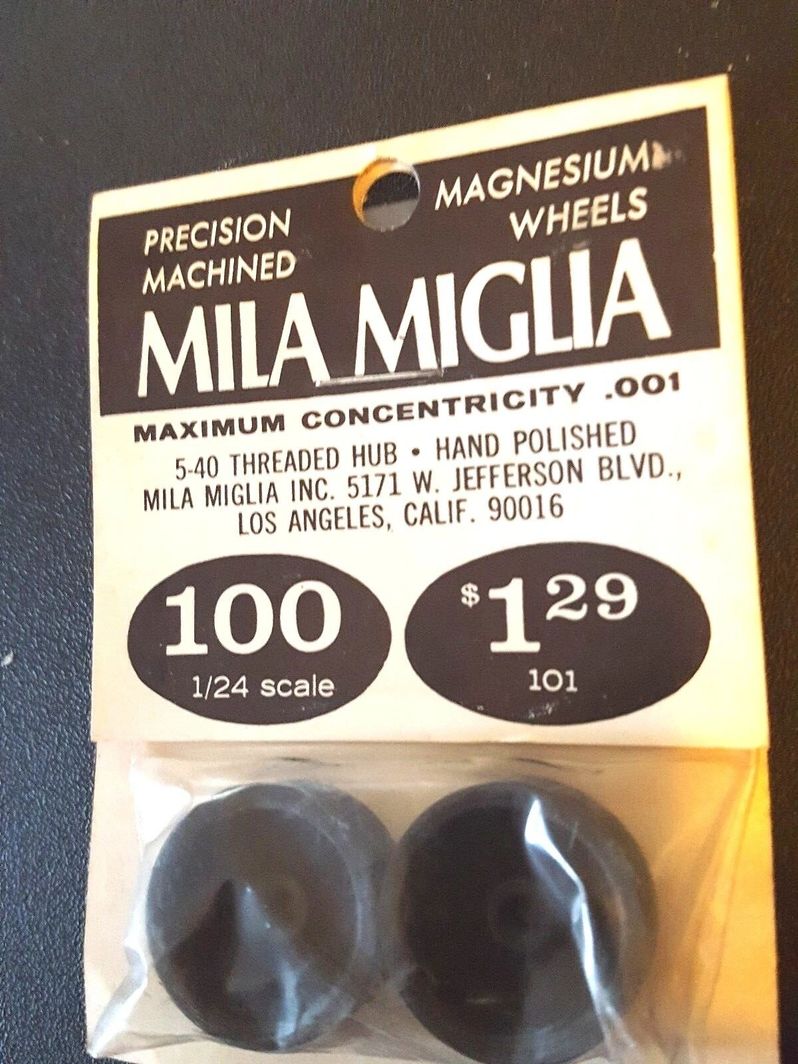 Wheels, Mila Miglia Precision Magnesium #100 1/8" 5-40 threaded