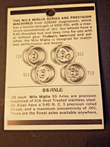 Wheels, Mila Miglia Precision Magnesium #100 1/8" 5-40 threaded