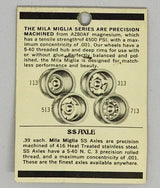 Mila Miglia Precision Magnesium Wheels #300-2 Five hole 1/8" 5-40 threaded 2 pr.