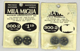 Mila Miglia Precision Magnesium Wheels #300-2 Five hole 1/8" 5-40 threaded 2 pr.