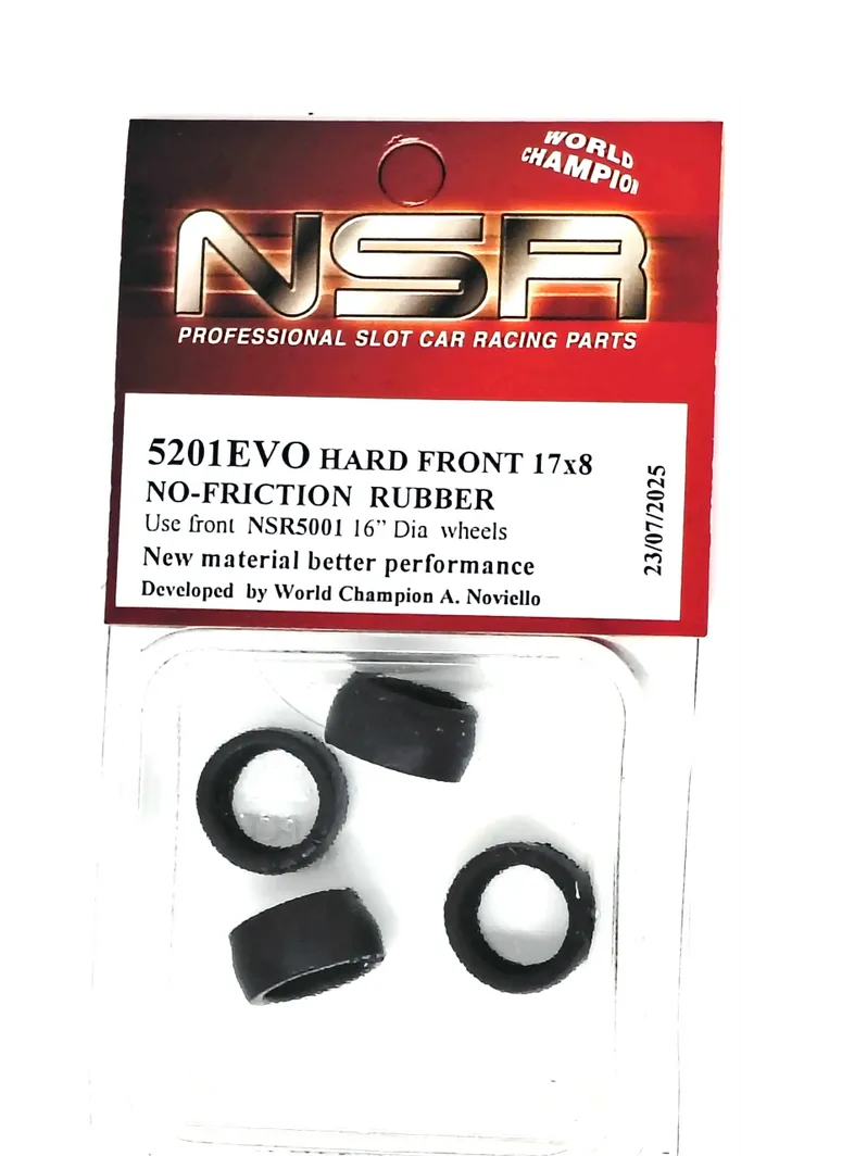 Tires – NSR 5201 EVO Zero Grip Slick 17 x 8mm Tires for 16" or 17" front rims