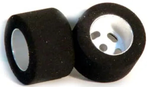 H&R Racing 27 x 21mm Setscrew FISH RUBBER Rear Foam Rubber Tires and Wheels - for 1/8" (3.2mm) Axle