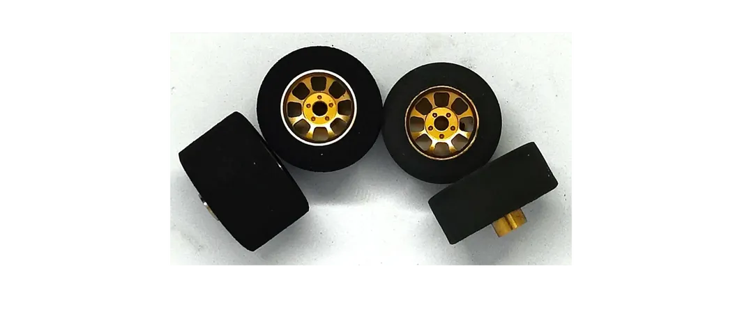 H&R Racing Wheelset FISH rear front foam on 6 Spoke Gold Hubs