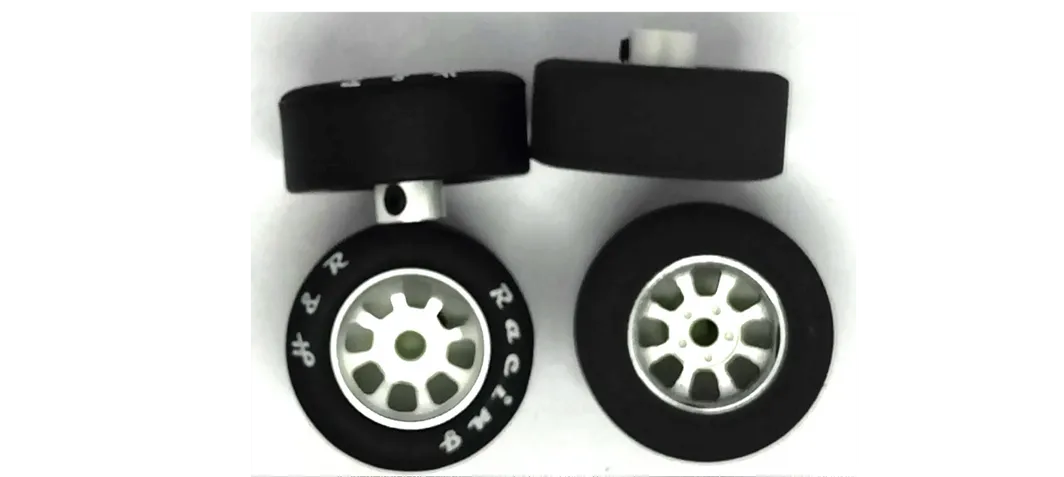 H&R Racing Wheelset Narrow Silicon rear front foam on 6 Spoke Hubs