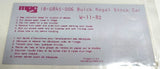 Decals, 1/24 scale waterslide decals MPC #58 Buick Regal Stock car