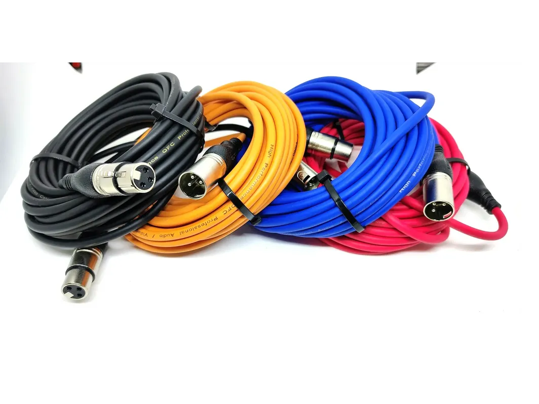 Controller XLR extension cable - 25 foot. Assorted colors