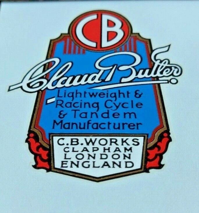 Decal Claud Butler water type, not vinyl.