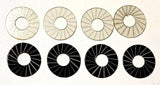 Wheel Inserts – Vintage Spoke wheel inserts Aluminum & acetate..0475"OD.175"ID