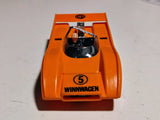 AJ's Winnwagen McLaren M8F orange race car frontal photo with Winnwagen lettering